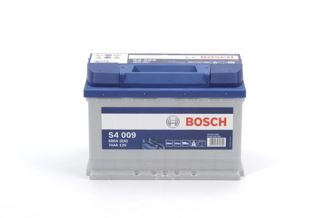 Акумулятор Bosch S4 12В 74А·год 680А L+ (0 092 S40 090) фото 