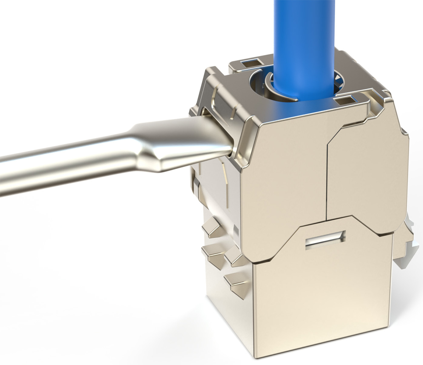 Модуль DIGITUS Keystone САТ 6А RJ45 STP Сompact (DN-93615-S)фото