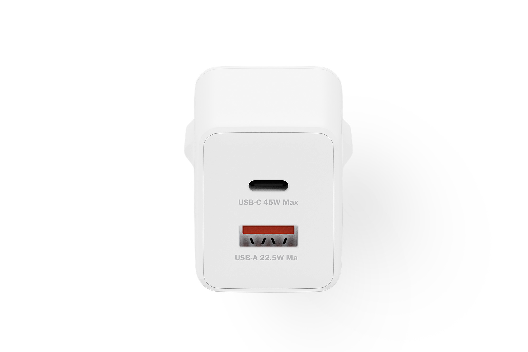 Зарядний пристрій Digitius 1хUSB-C, 1хUSB-A, 45W, GaN (DA-10302)фото