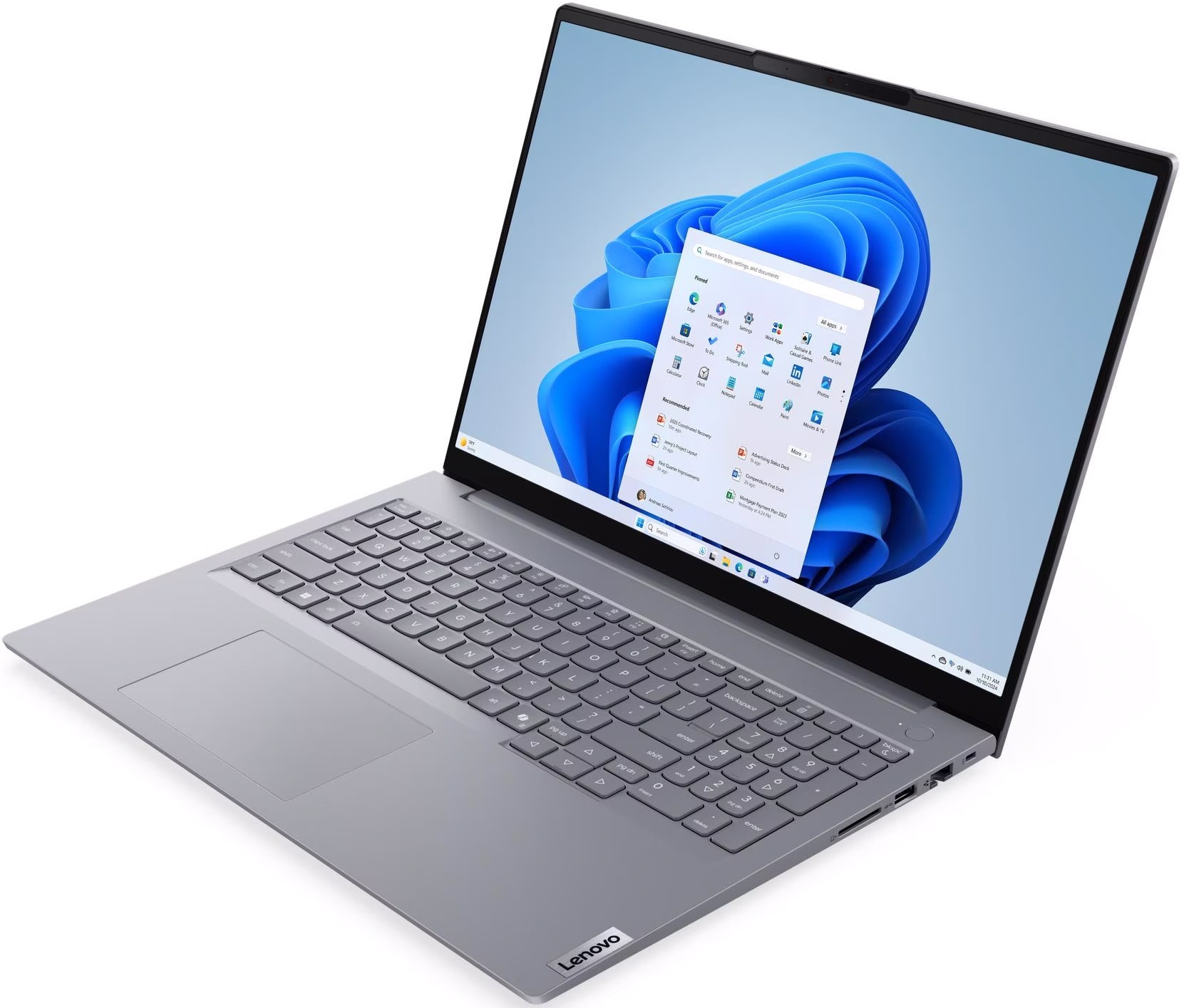 Ноутбук LENOVO ThinkBook 16 G8 IAL Arctic Grey (21SK007GRA)фото