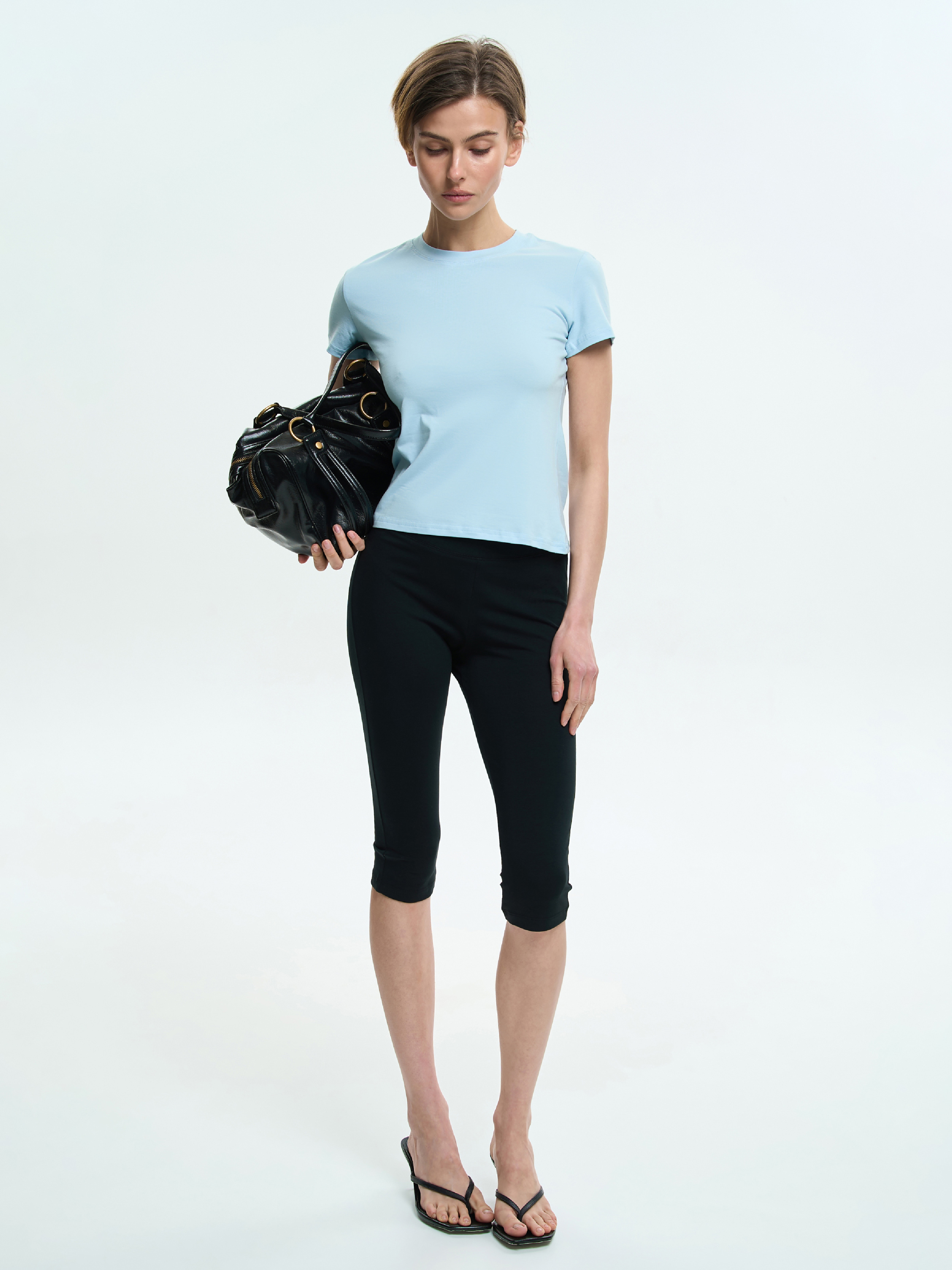 Футболка бавовняна жіноча Roza 240239 2XL сіро-блакитнафото