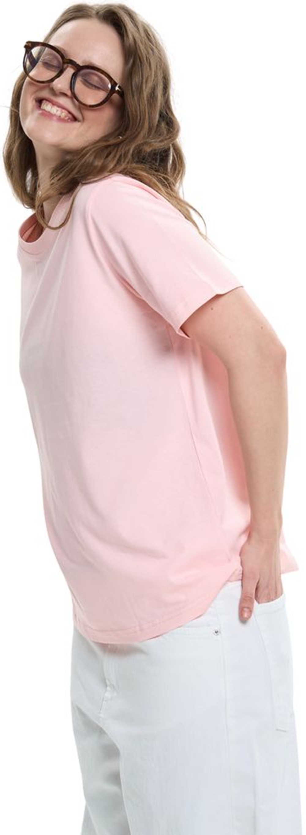 Футболка бавовняна жіноча Roza 231104 XL світло-рожевафото