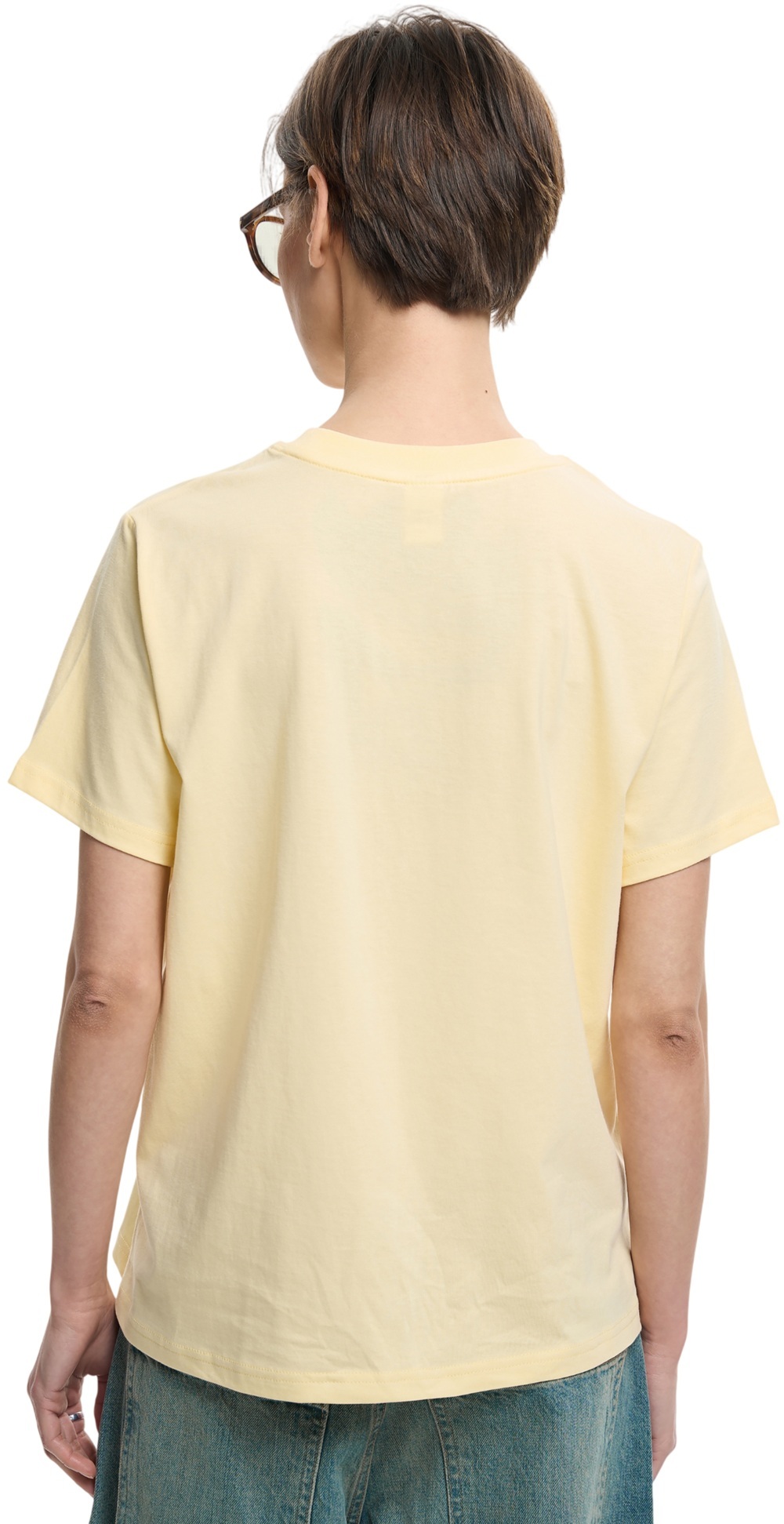 Футболка бавовняна жіноча Roza 231104 XS світло-жовтафото