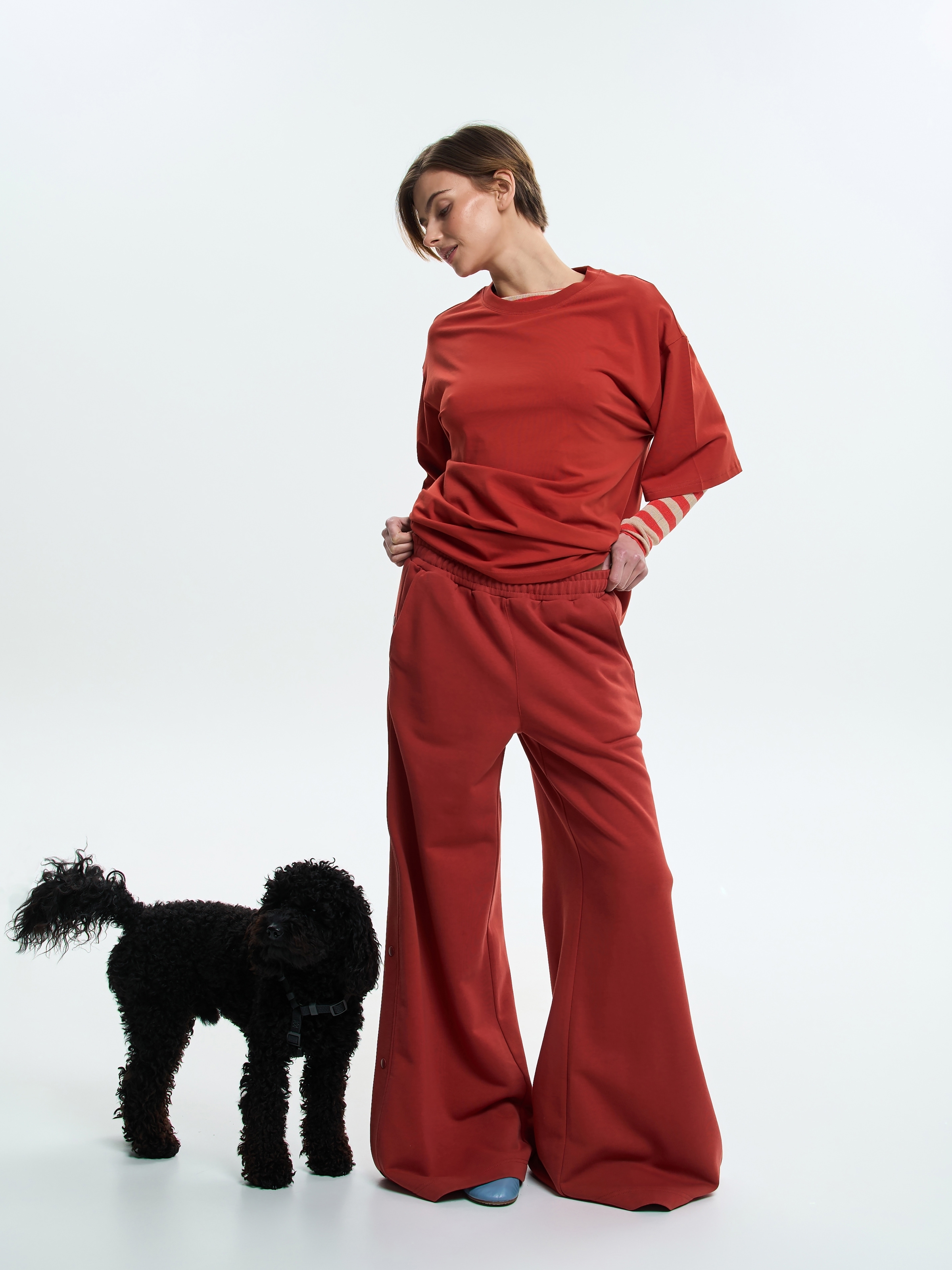 Футболка бавовняна жіноча Roza 231105 XS червонафото