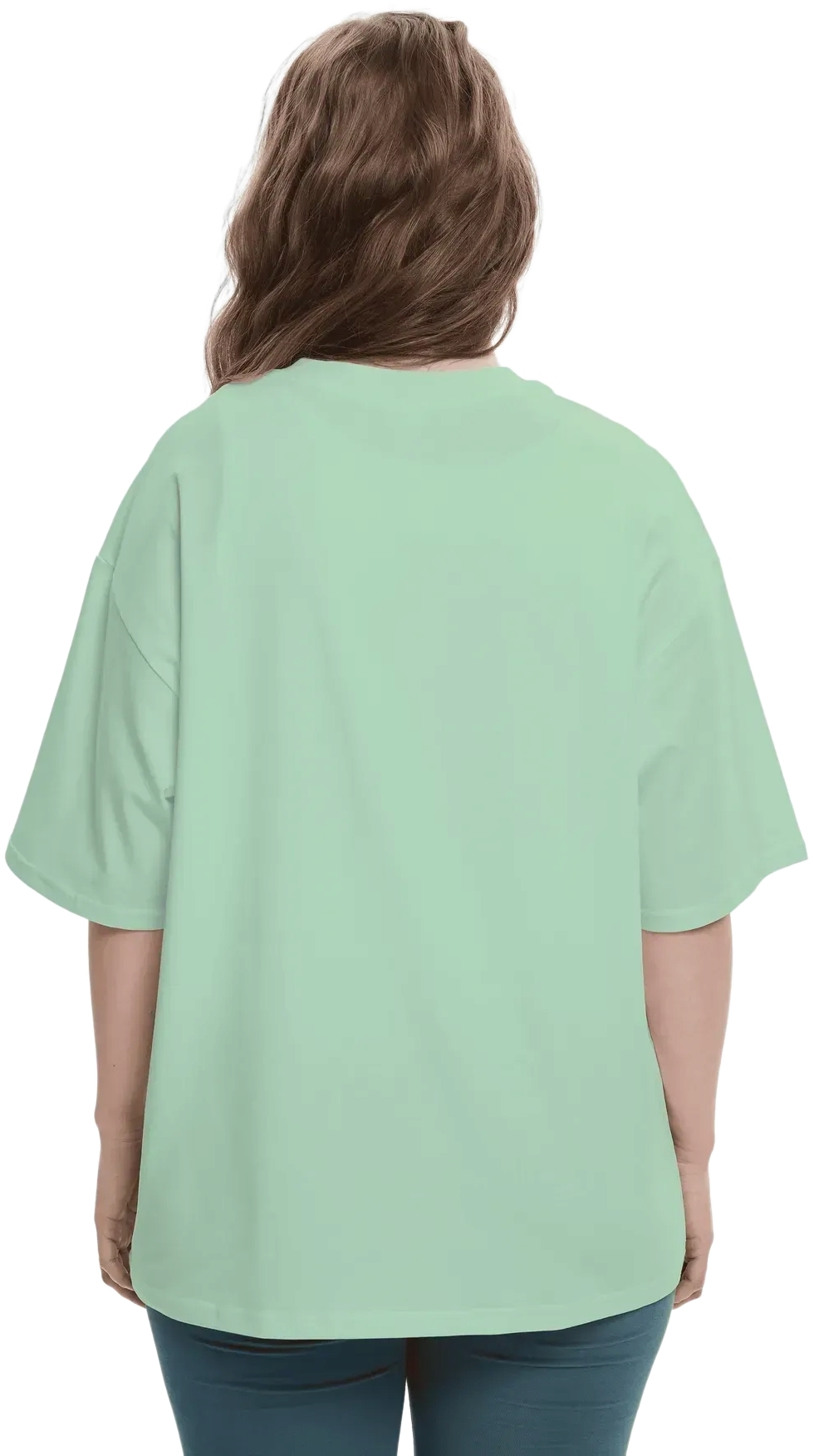 Футболка бавовняна жіноча Roza 231105 XS ментоловафото