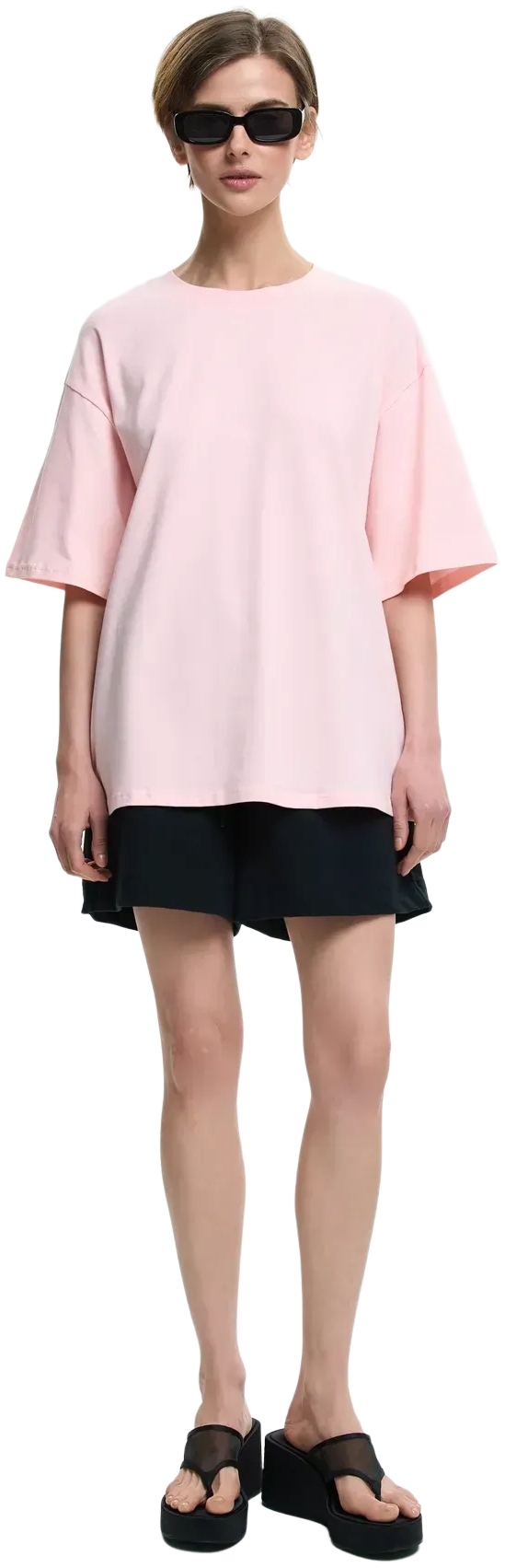 Футболка бавовняна жіноча Roza 231105 L світло-рожевафото