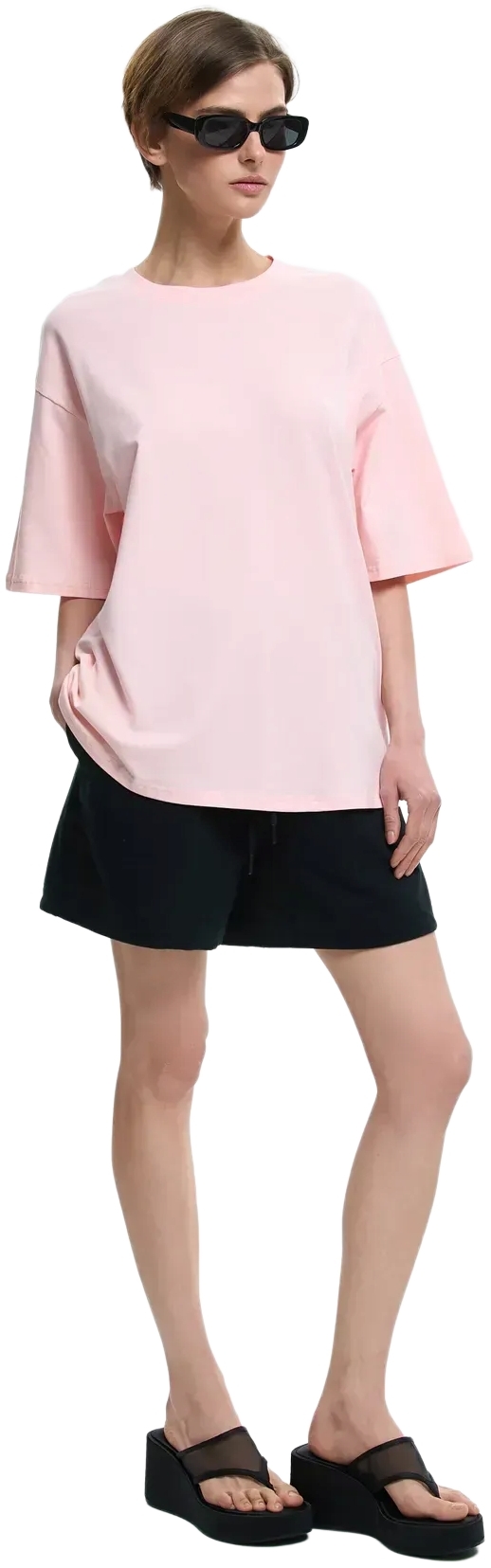 Футболка бавовняна жіноча Roza 231105 XL світло-рожевафото