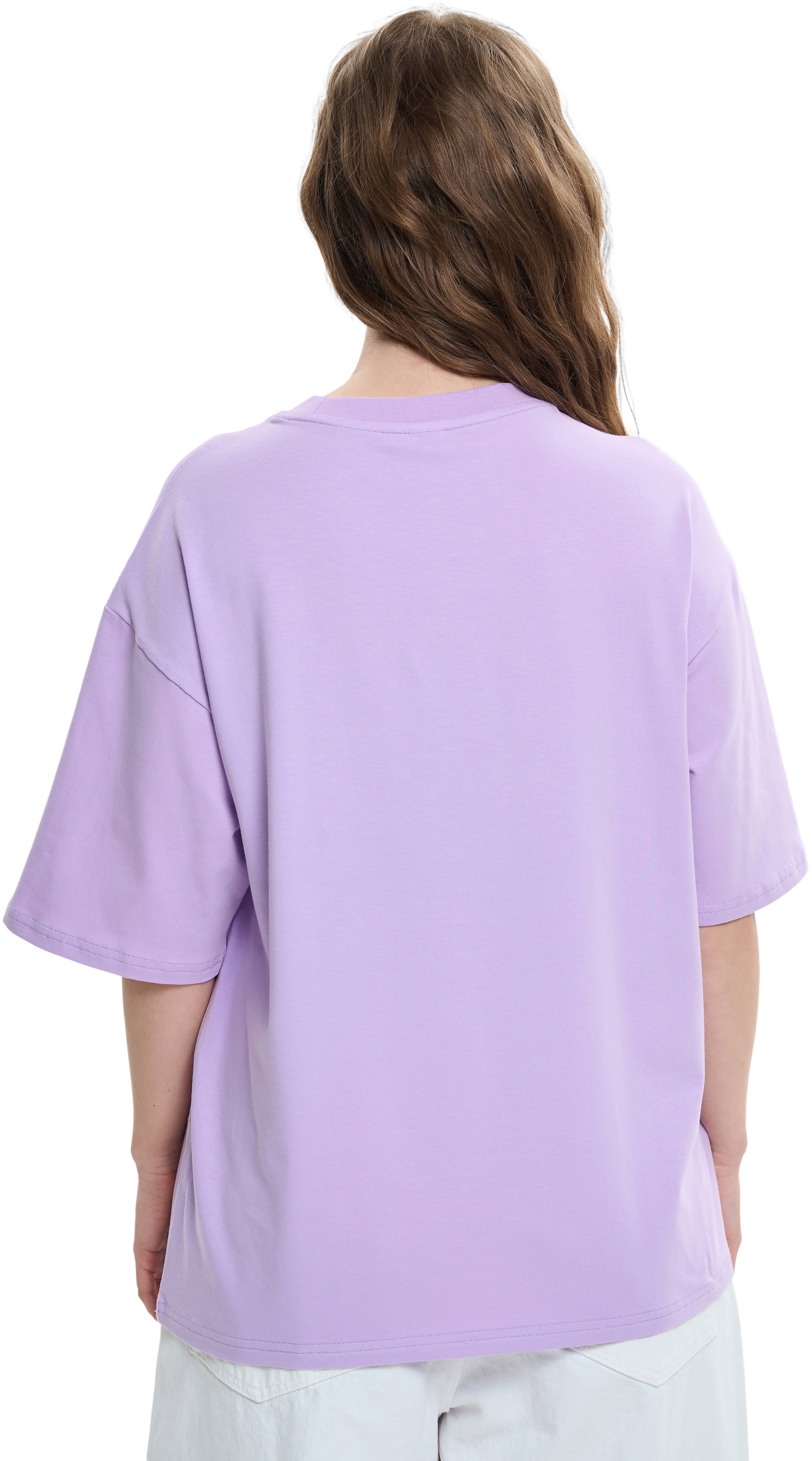 Футболка бавовняна жіноча Roza 231105 XS світло-фіолетовафото