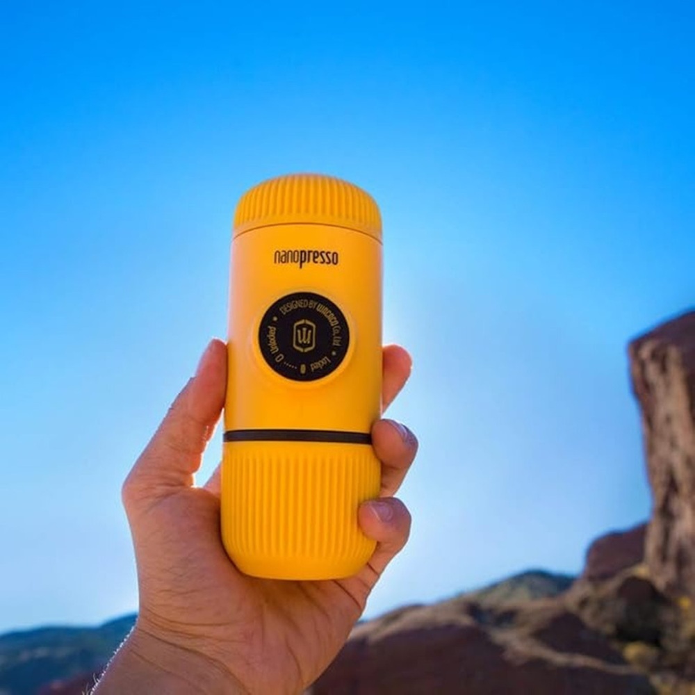 Еспресо-кавоварка Wacaco Nanopresso механічна для меленої кави Жовта (WNANOYELLOW)фото3