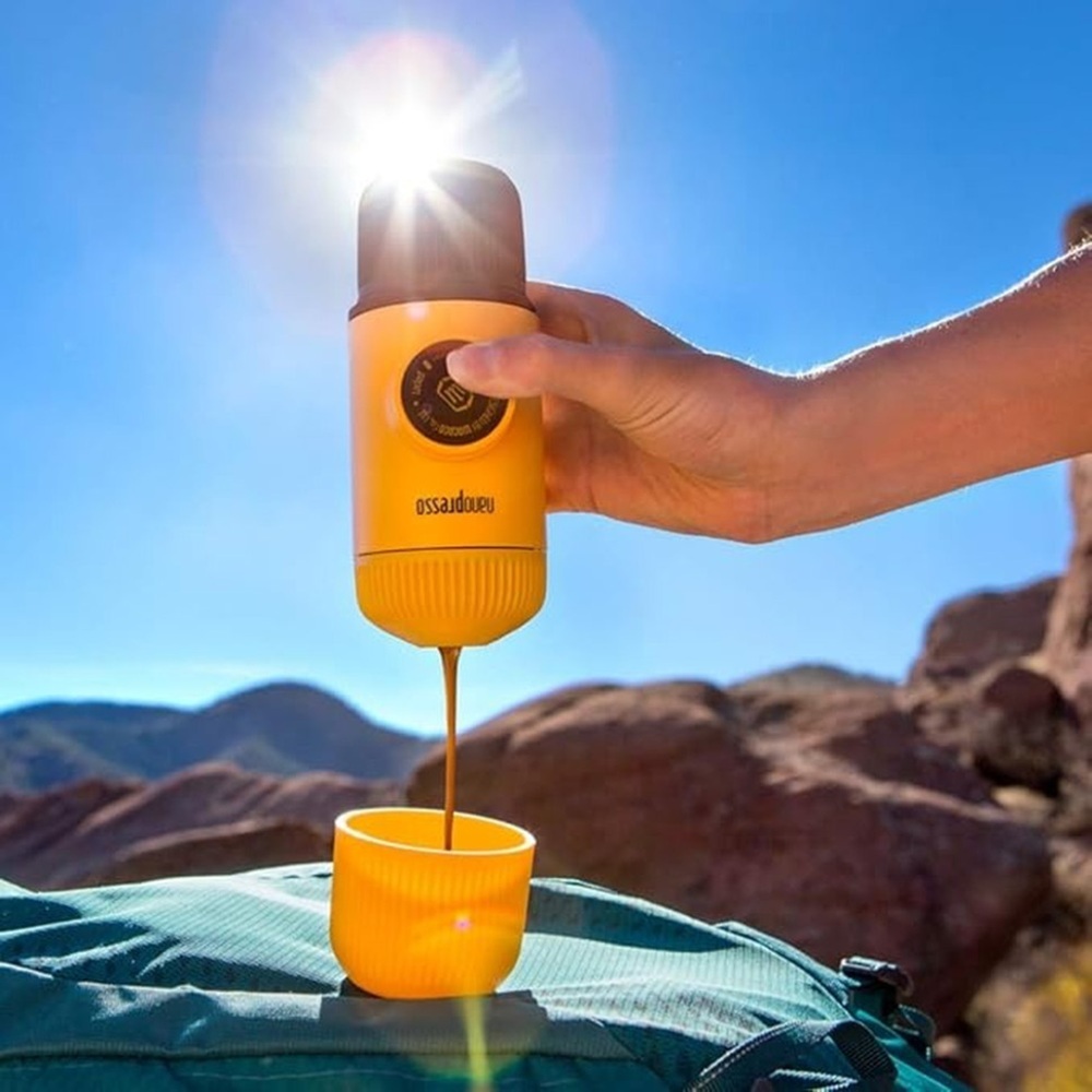 Еспресо-кавоварка Wacaco Nanopresso механічна для меленої кави Жовта (WNANOYELLOW)фото5