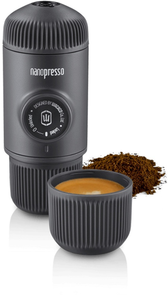 Портативна еспресо-кавоварка Wacaco Nanopresso з чохлом Сіра (WNANOGRcase)фото2