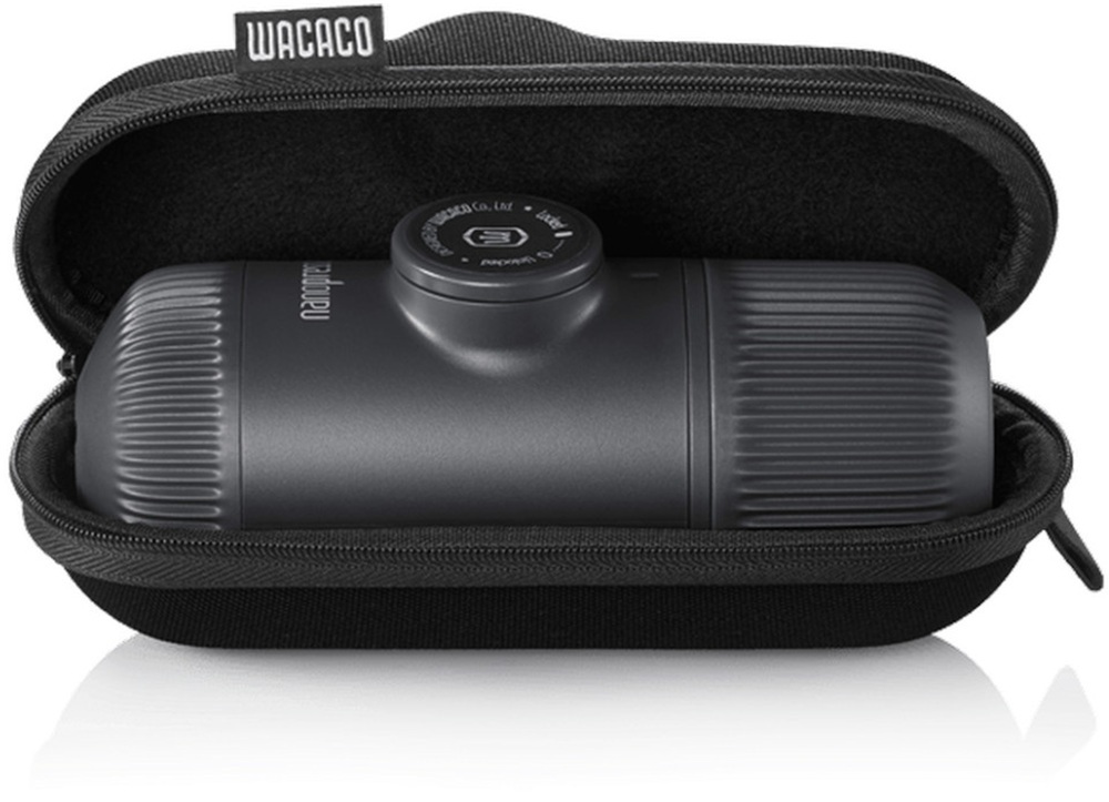 Портативна еспресо-кавоварка Wacaco Nanopresso з чохлом Сіра (WNANOGRcase)фото3