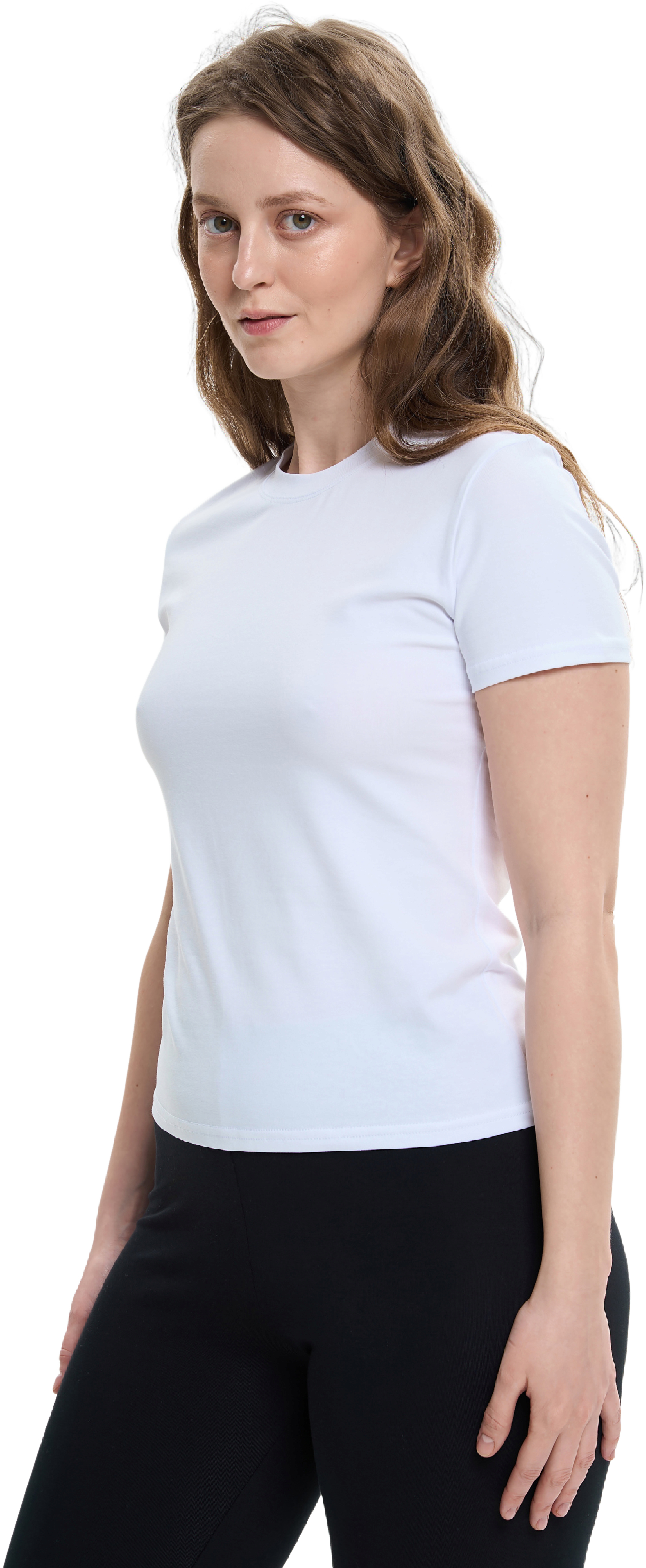 Футболка бавовняна жіноча Roza 240239 M білафото