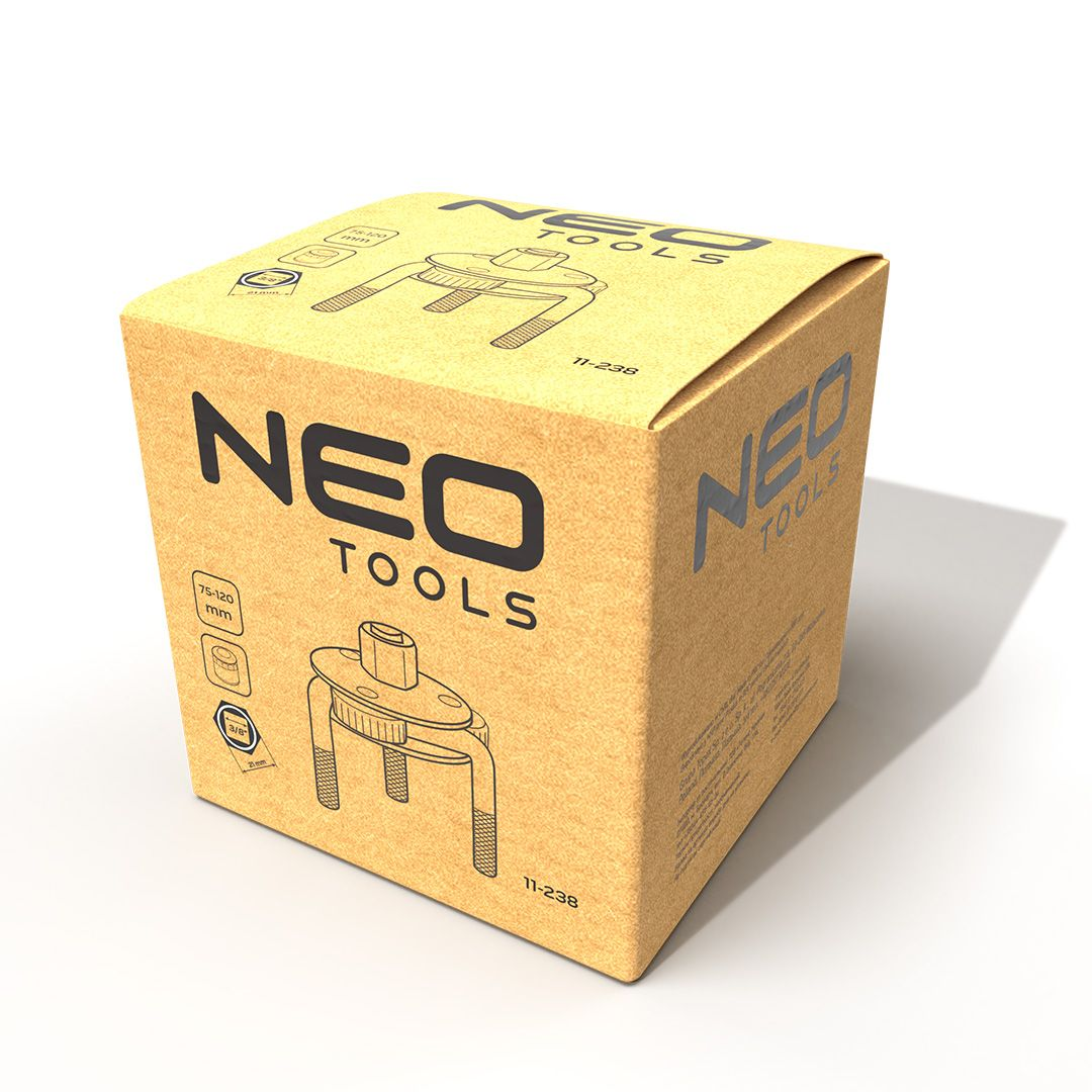 Ключ для масляного фільтра Neo Tools, робочий діапазон 75-120мм (11-238)фото