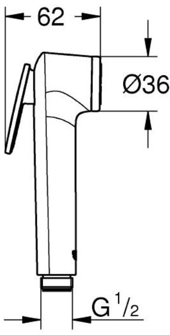 Воронка для биде Grohe Tempesta-F Trigger Spray 30, хром (27512001) фото