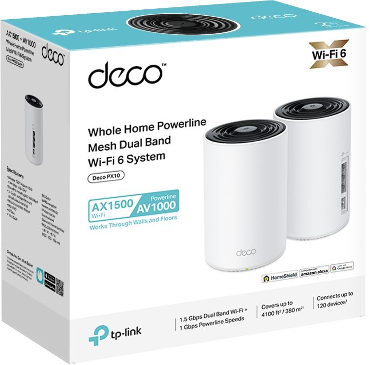 Система WiFi-Mesh TP-LINK Deco PX10 AX1500 (DECO-PX10-2-PACK) фото 4