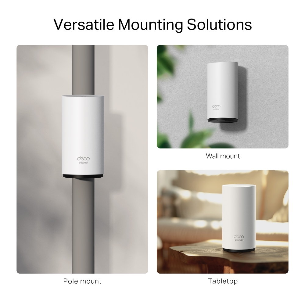 Система WiFi-Mesh TP-LINK Deco BE25 BE5000 (DECO-BE25-OUTDOOR-1-PACK) фото 7