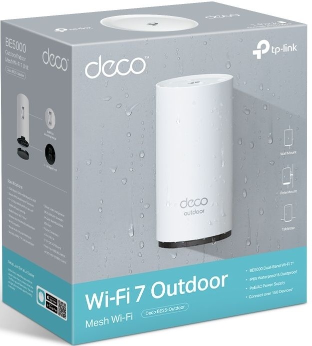 Система WiFi-Mesh TP-LINK Deco BE25 BE5000 (DECO-BE25-OUTDOOR-1-PACK) фото 4