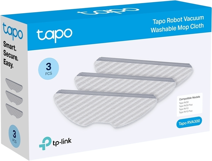 Серветки для вологого прибирання TP-Link Tapo (TAPO-RVA300)фото