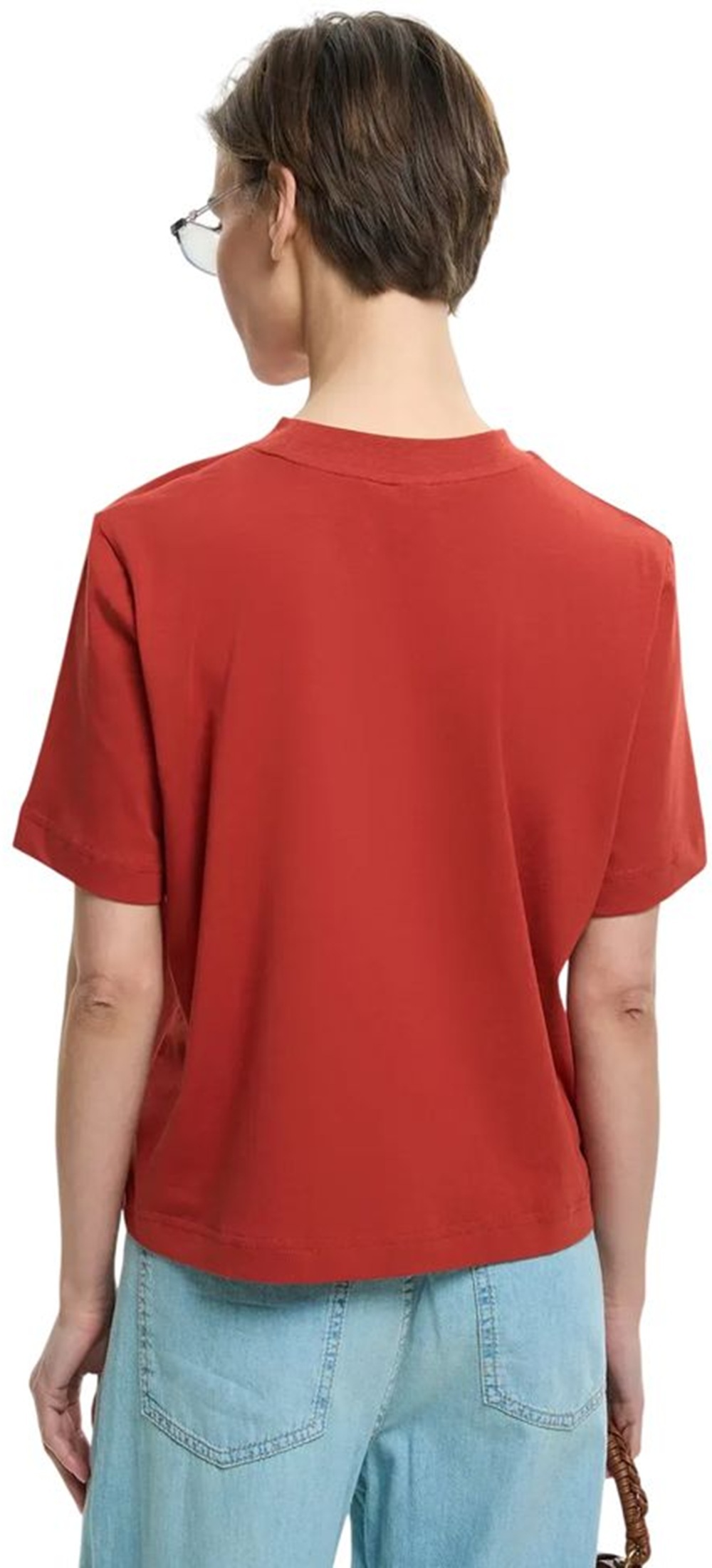 Футболка бавовняна жіноча Roza 240604 L червонафото