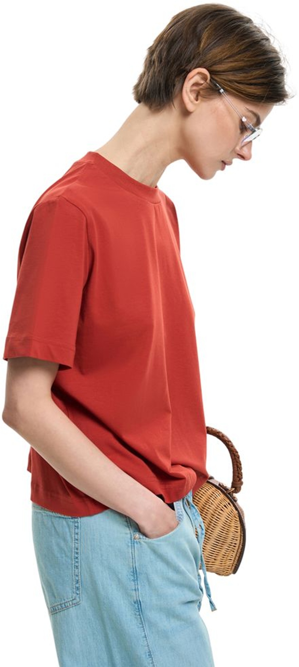 Футболка бавовняна жіноча Roza 240604 XL червонафото