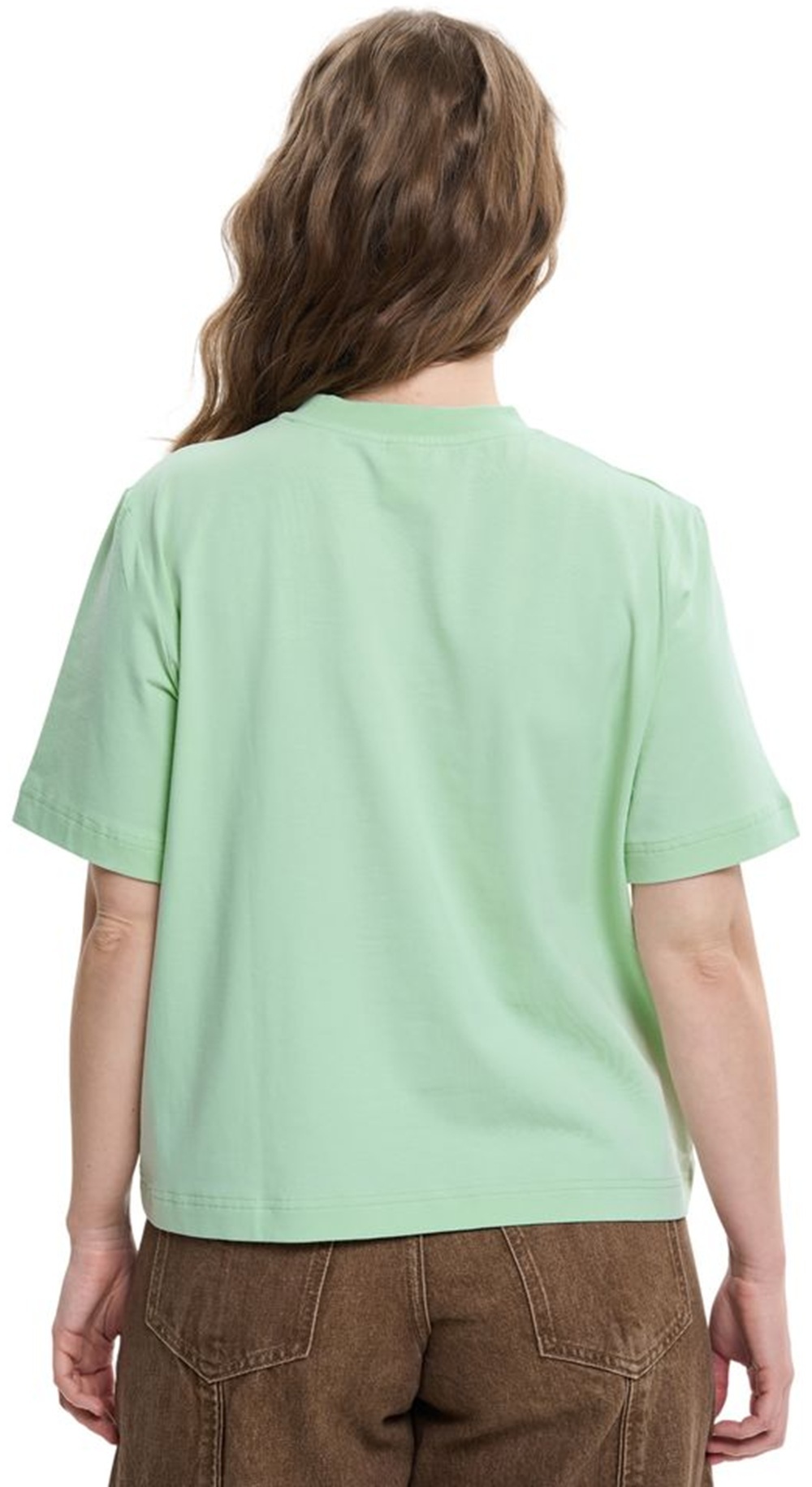 Футболка бавовняна жіноча Roza 240604 XS ментоловафото