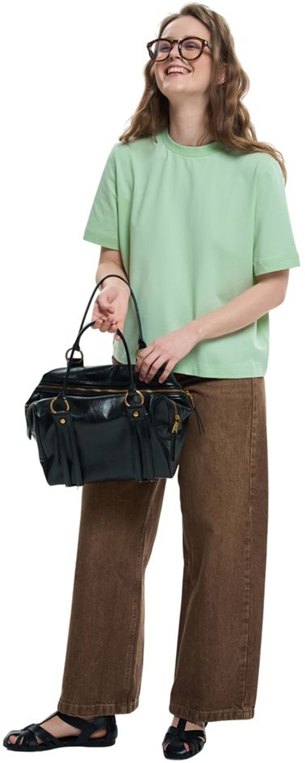 Футболка бавовняна жіноча Roza 240604 S ментоловафото