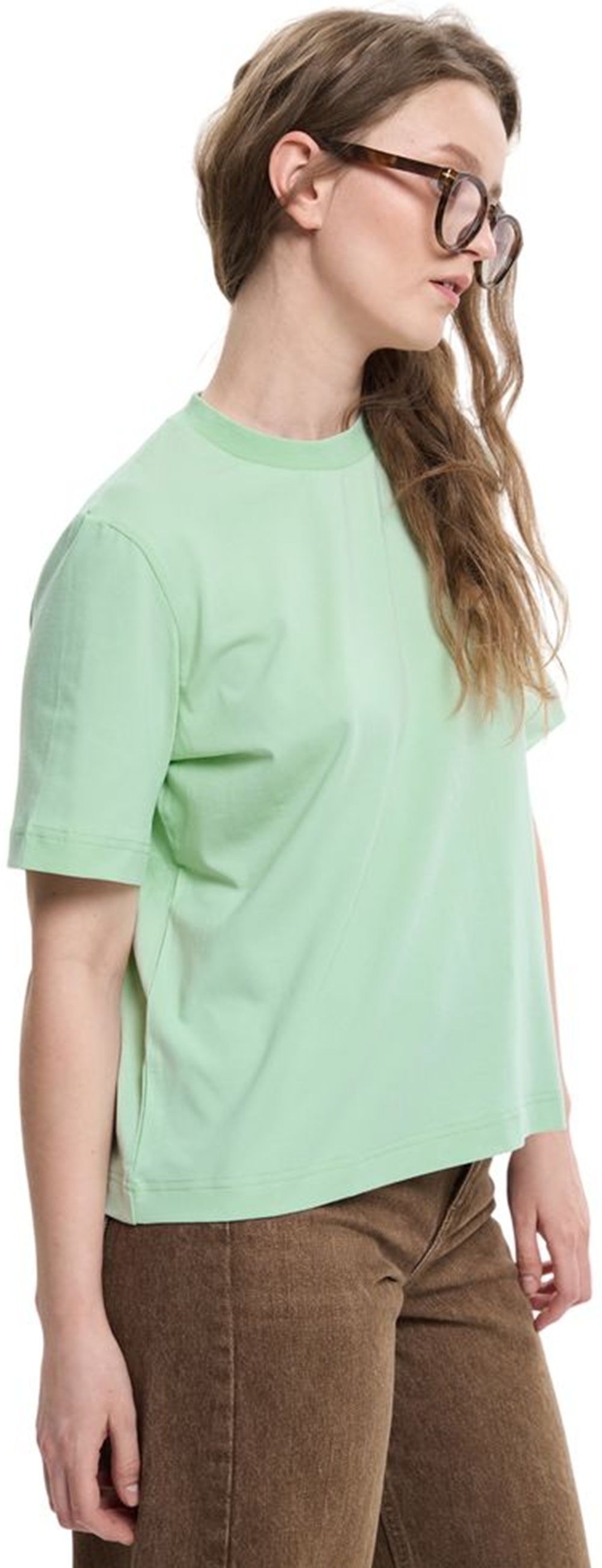 Футболка бавовняна жіноча Roza 240604 L ментоловафото