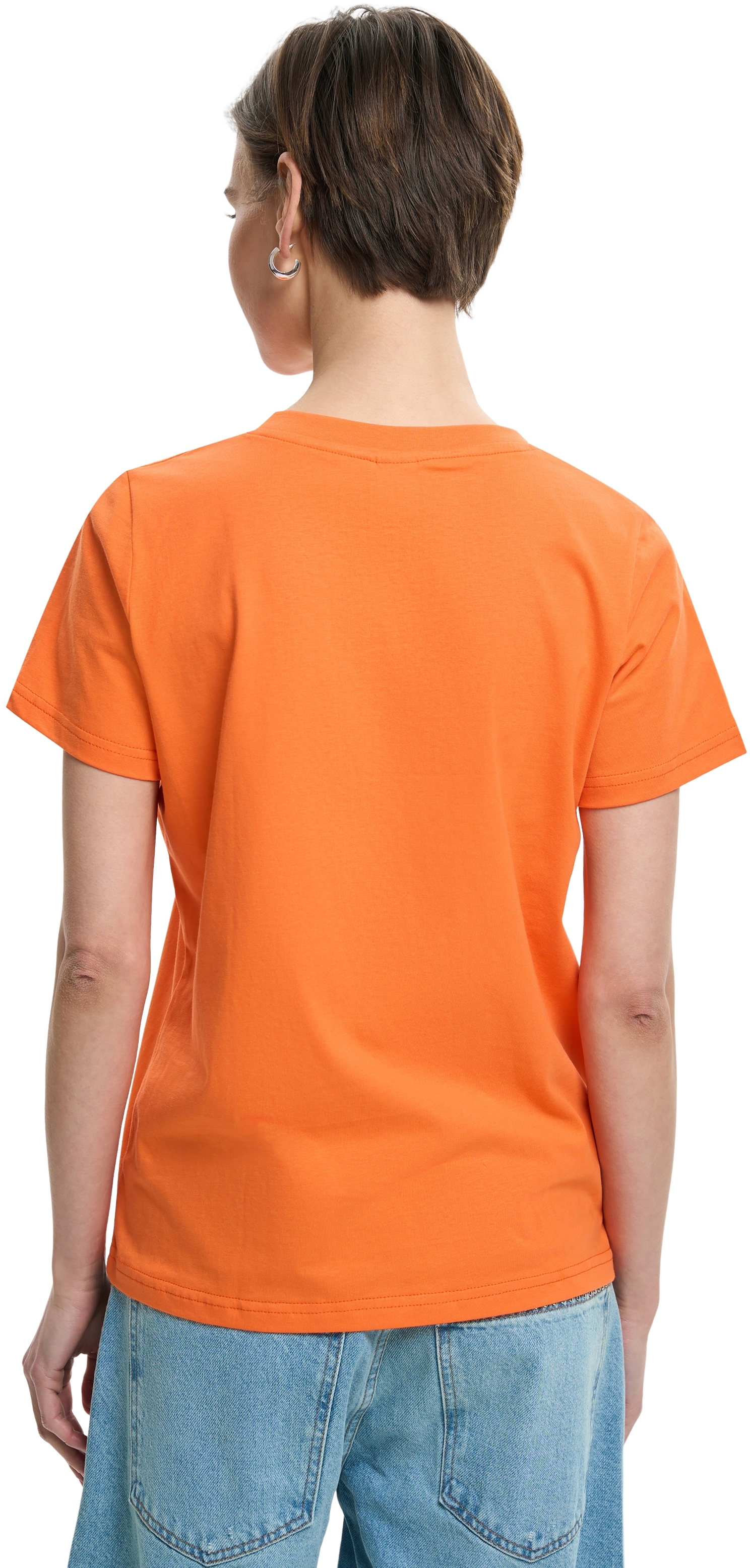 Футболка бавовняна жіноча Roza 231108 M оранжевафото