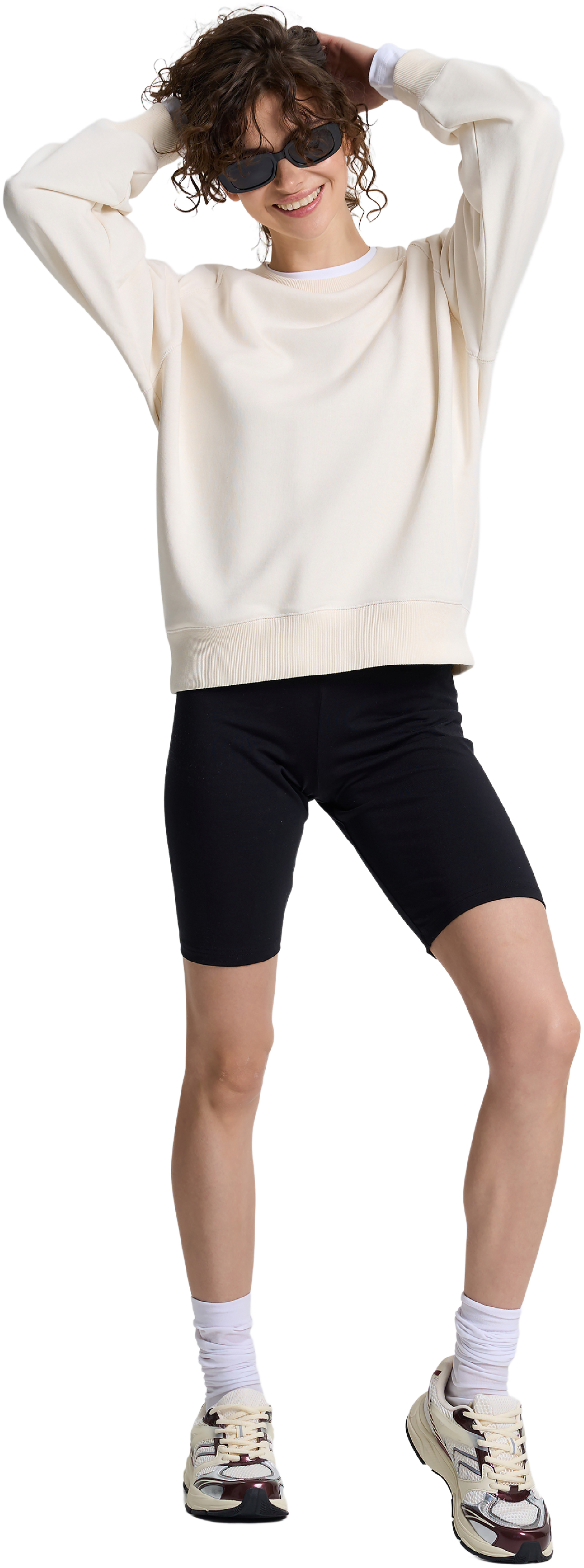 Світшот жіночий Roza 231111 XL світло-бежевийфото