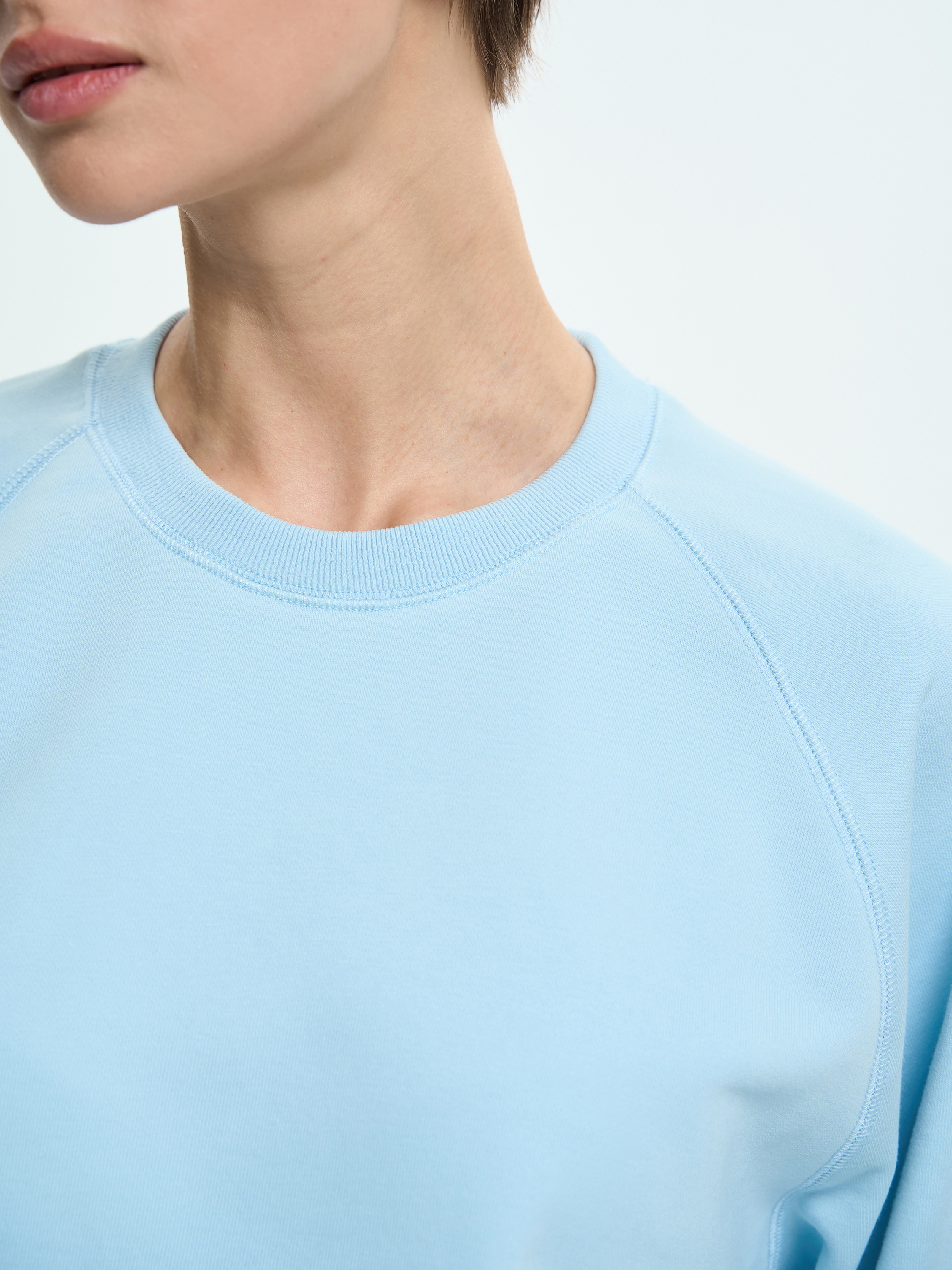 Світшот жіночий Roza 231111 XS сіро-блакитнийфото