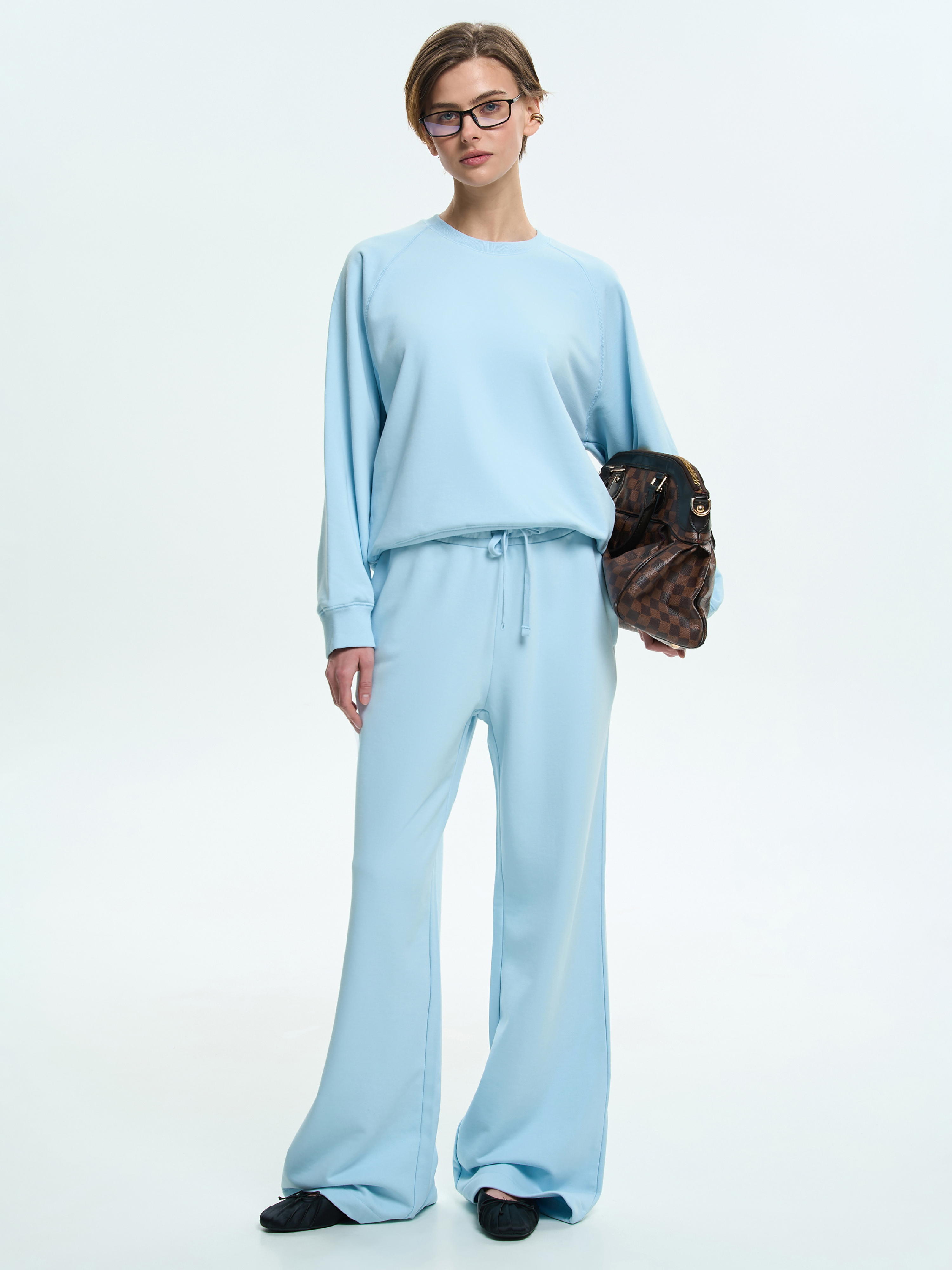 Світшот жіночий Roza 231111 M сіро-блакитнийфото