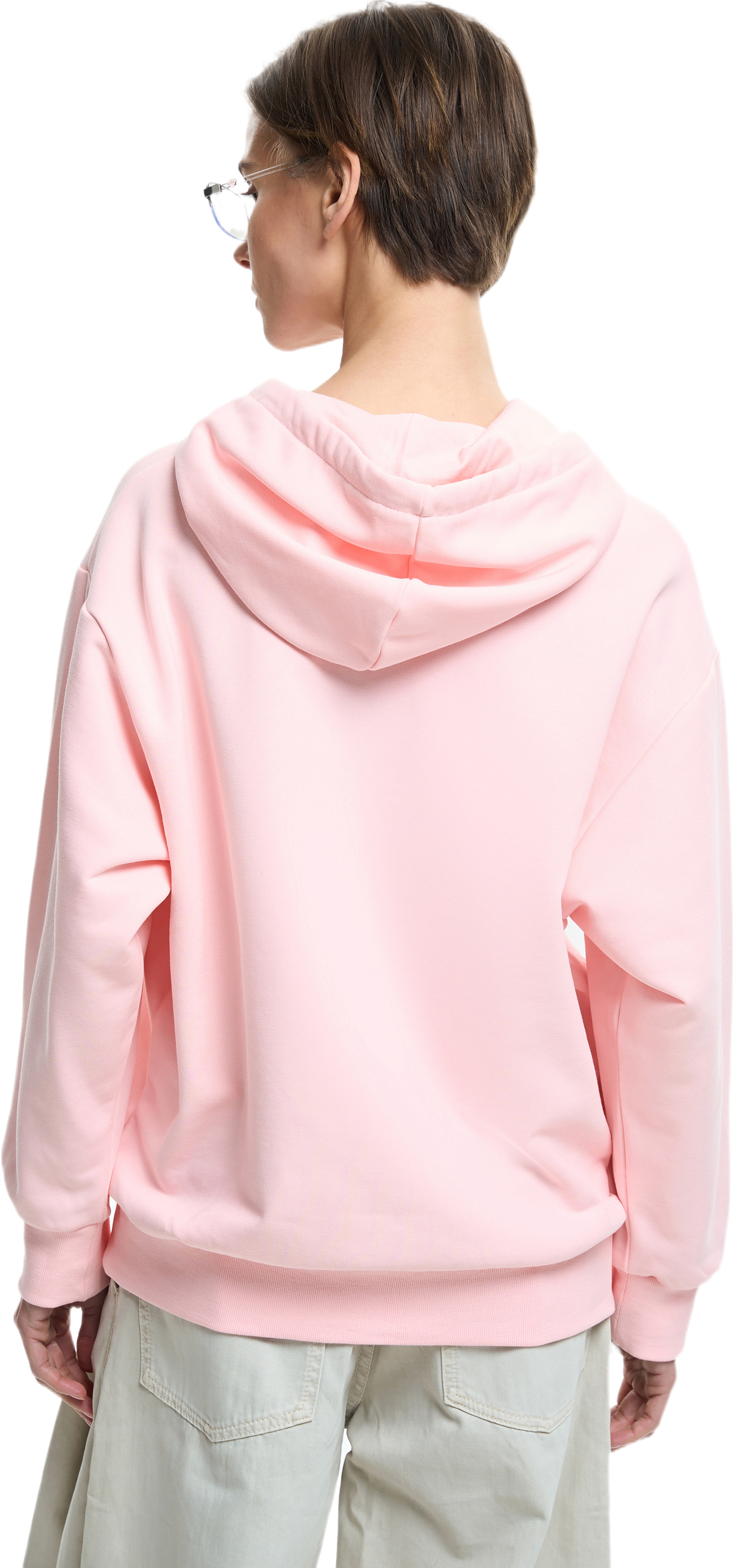 Худи на молнии женское Roza 211201 S светло-розовое фото 