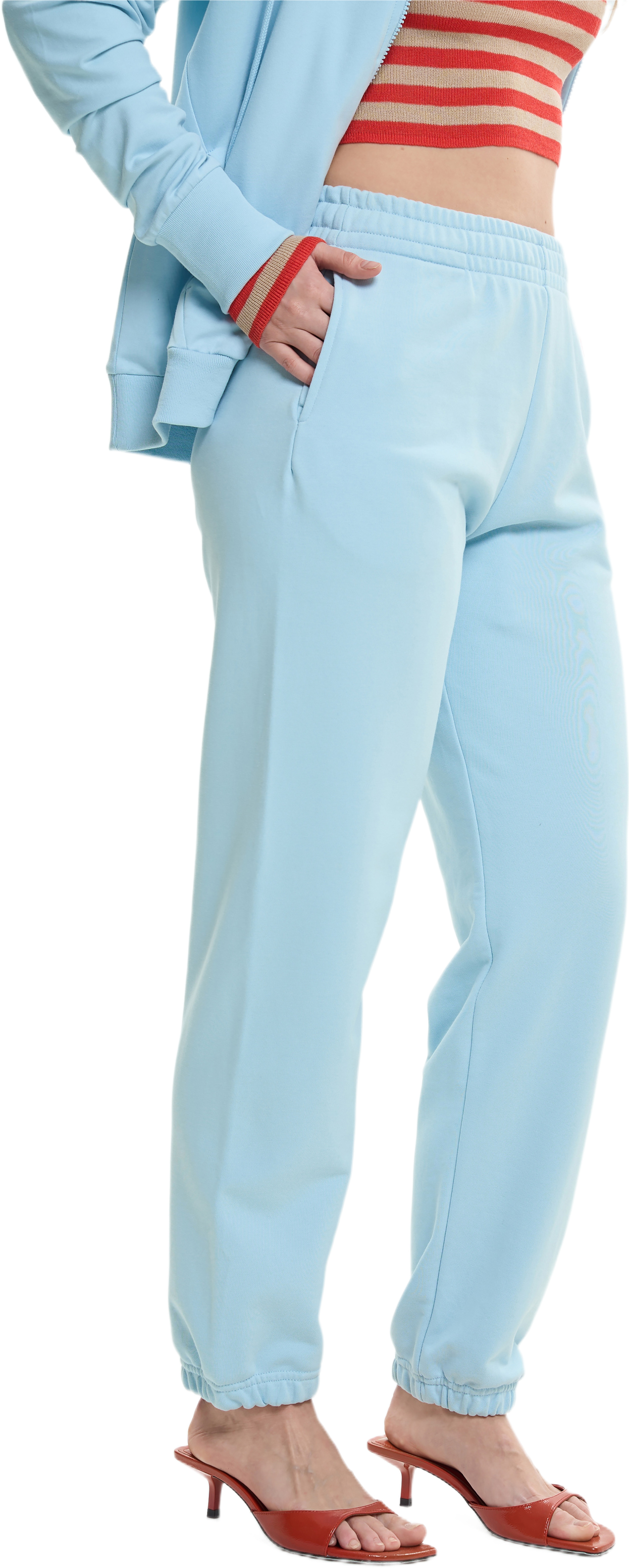 Штани спортивні жіночі Roza 231025 XL сіро-блакитніфото