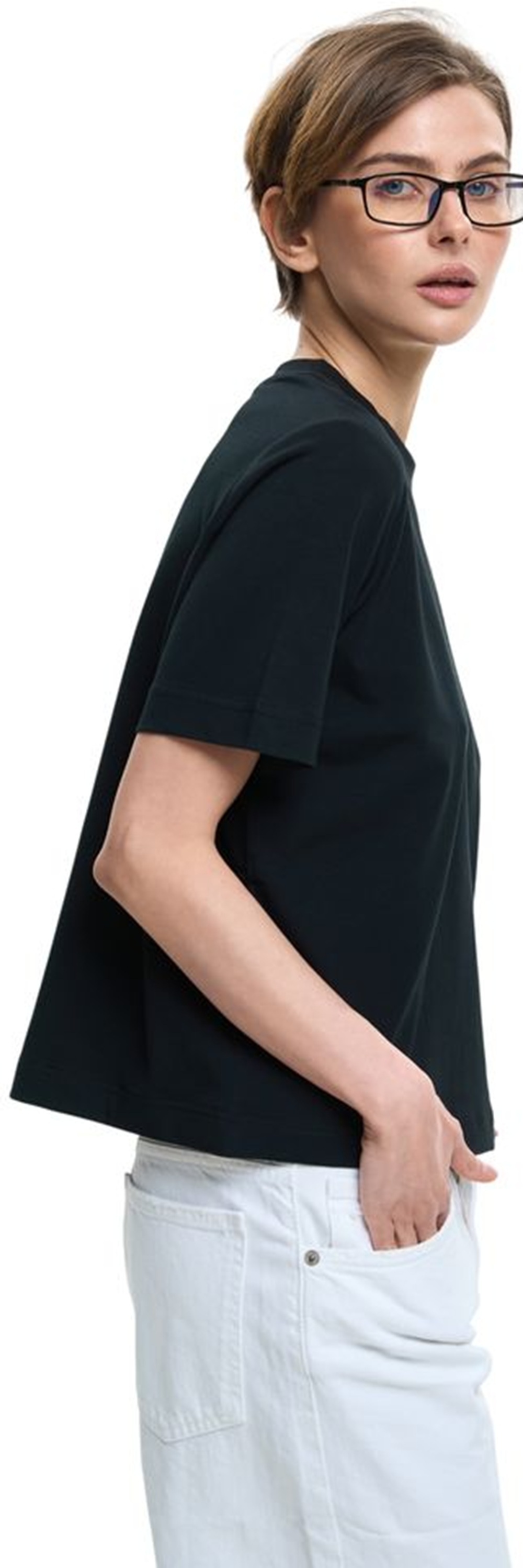 Футболка бавовняна жіноча Roza 240604 2XL чорнафото