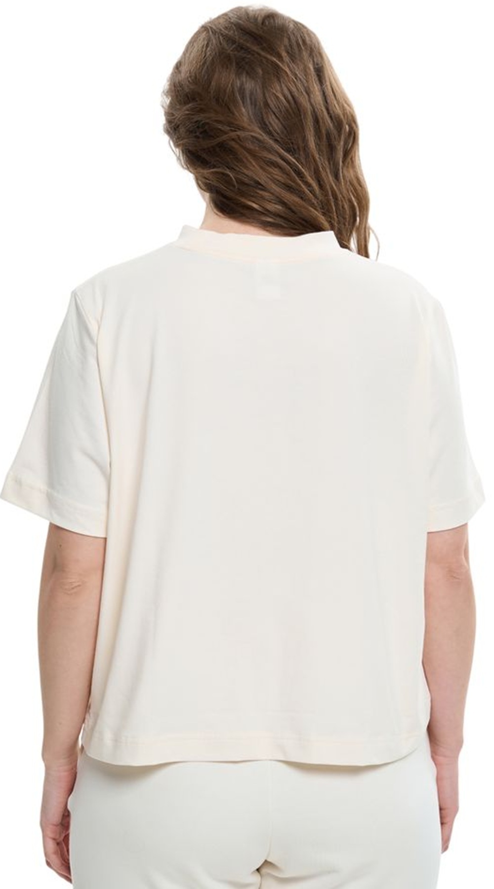 Футболка бавовняна жіноча Roza 240604 XS світло-бежевафото