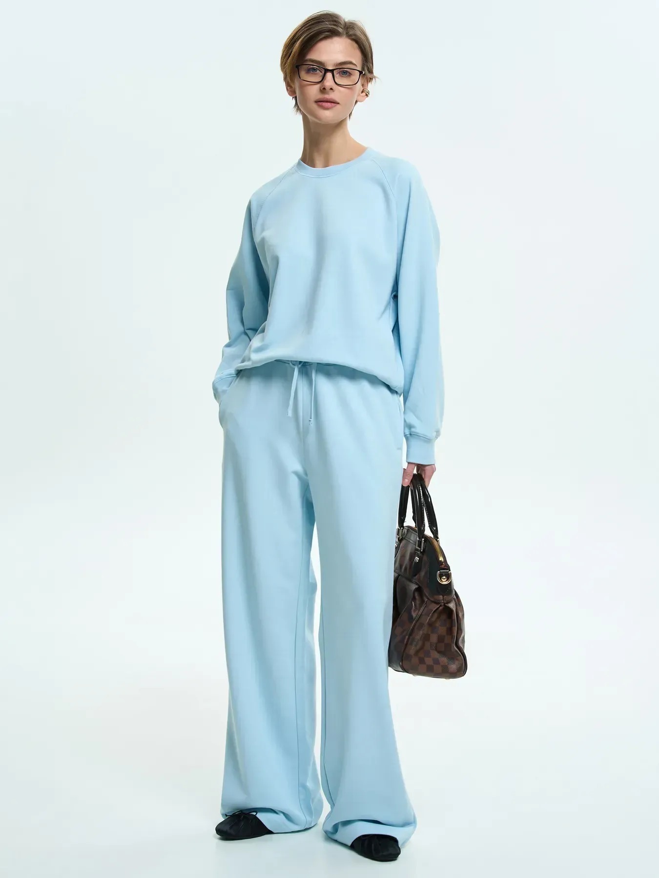 Штани спортивні жіночі Roza 240610 XS сіро-блакитніфото