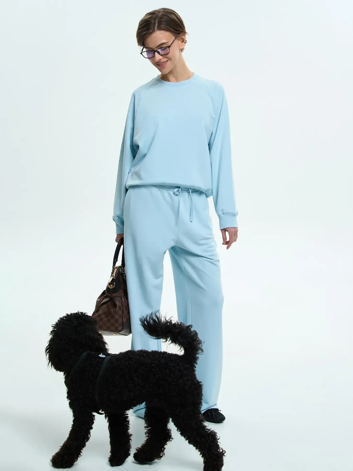 Штани спортивні жіночі Roza 240610 L сіро-блакитніфото