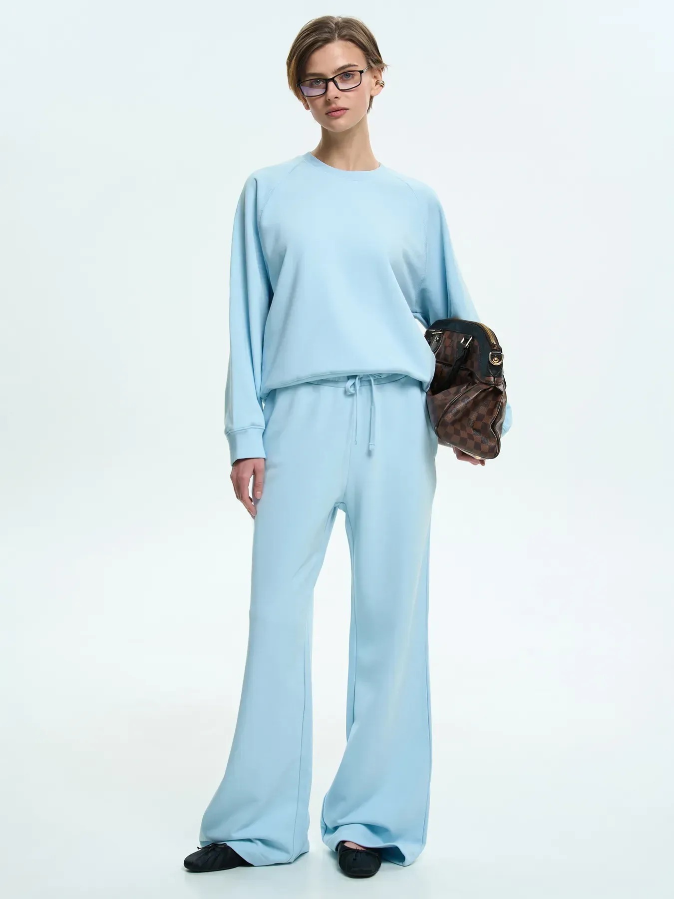 Штани спортивні жіночі Roza 240610 L сіро-блакитніфото