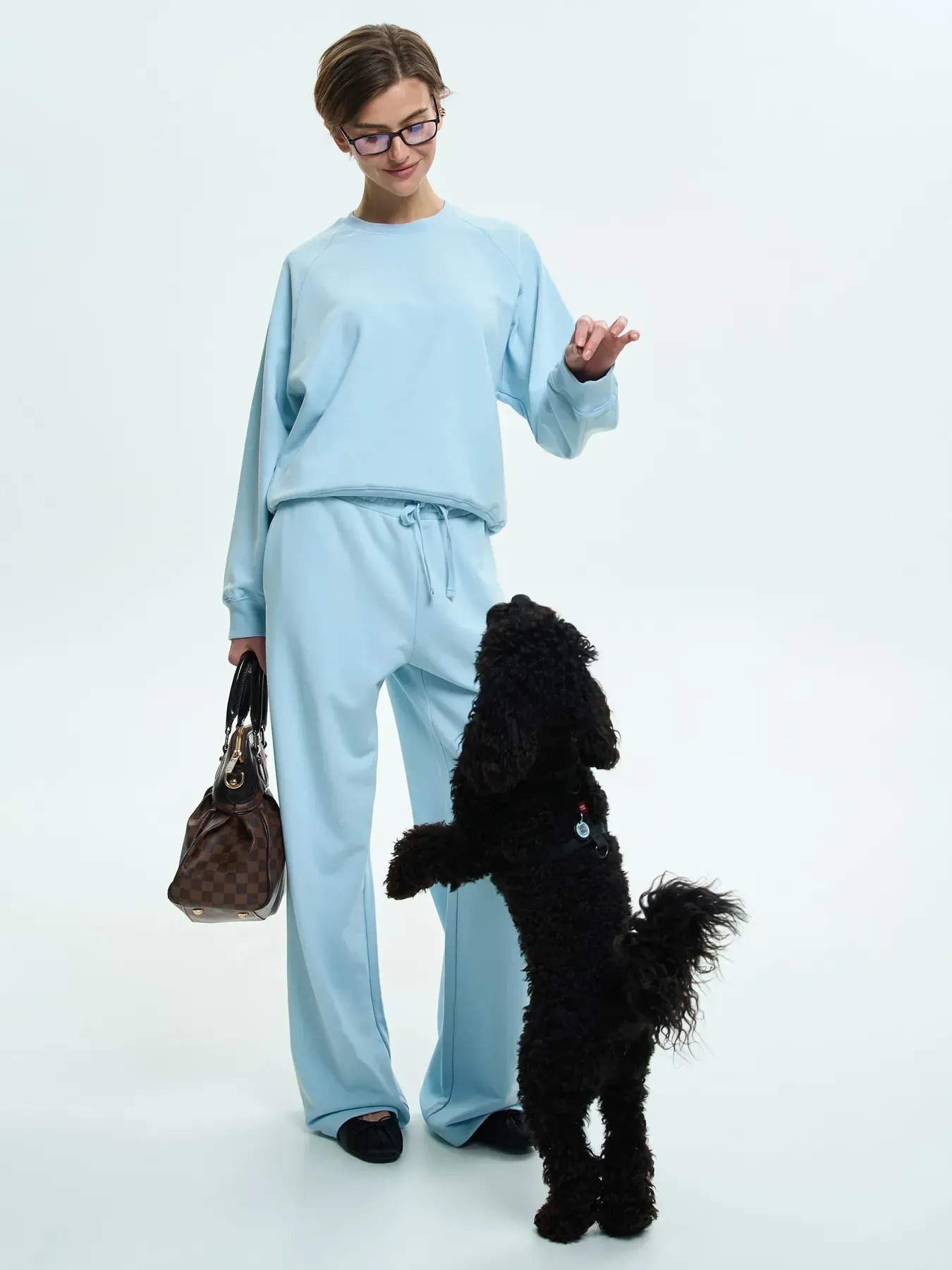 Штани спортивні жіночі Roza 240610 XL сіро-блакитніфото