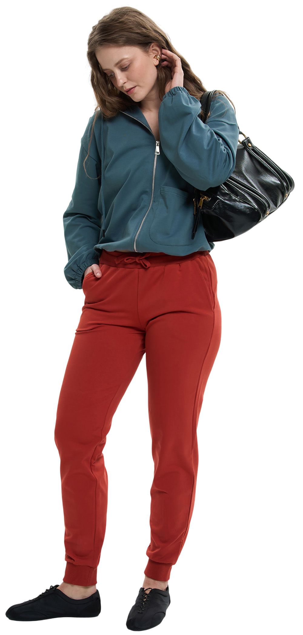 Штани спортивні жіночі Roza 200124 S червоніфото