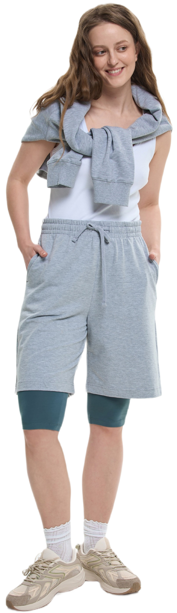 Шорты женские Roza 211024 XL серые фото 