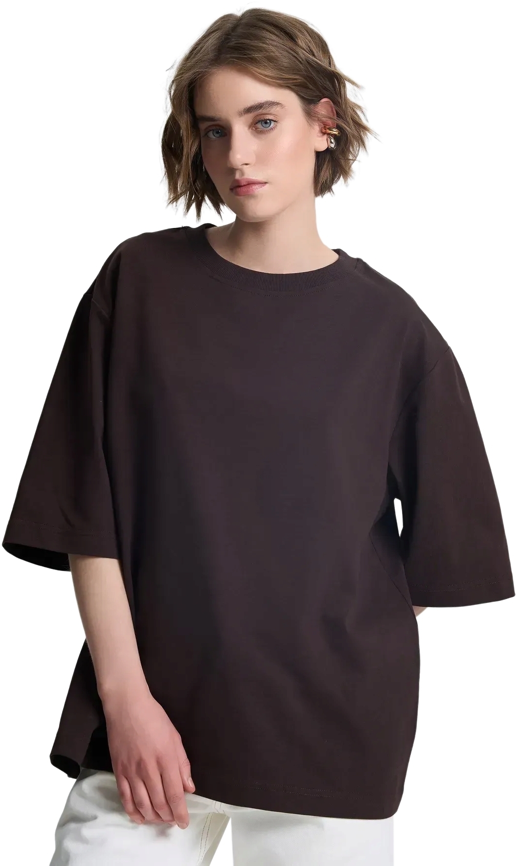 Футболка жіноча Roza 241201/1 XL шоколаднафото