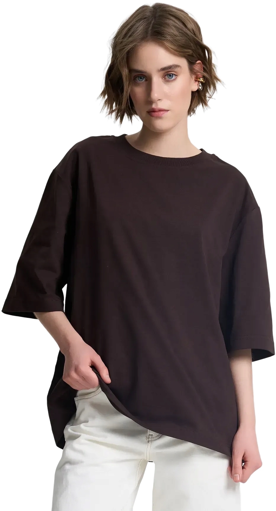 Футболка жіноча Roza 241201/1 2XL шоколаднафото