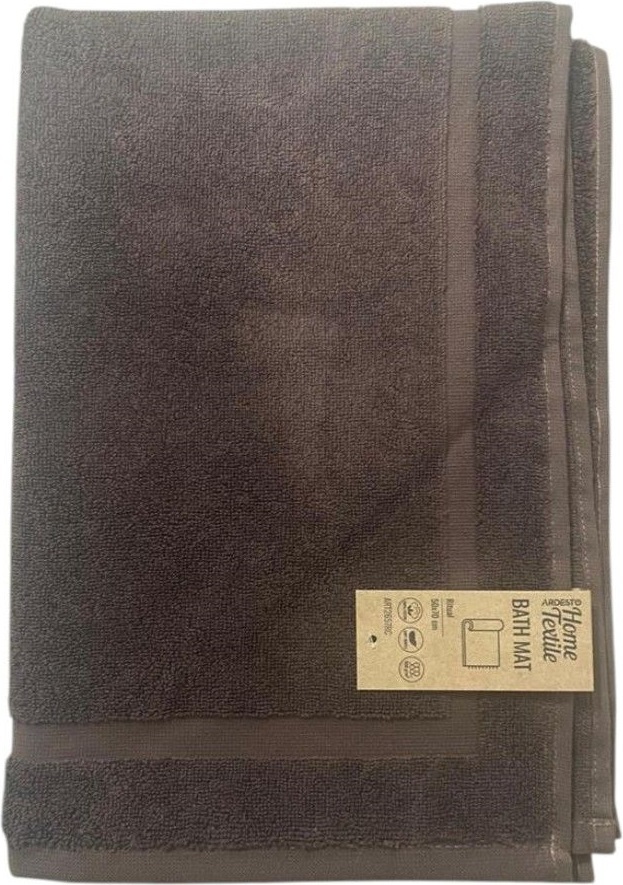 Коврик для ног махровый ARDESTO Ritual 50х70см, 100% хлопок, коричневый (ART2657RC) фото 