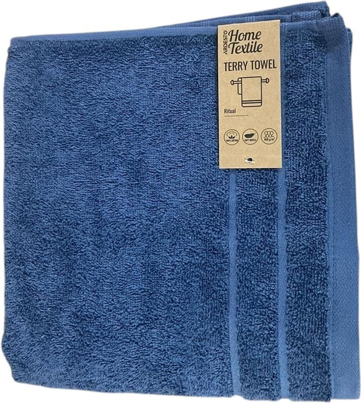 Полотенце махровое ARDESTO Ritual 30х50см, 100% хлопок, синий (ART2530RL) фото 2