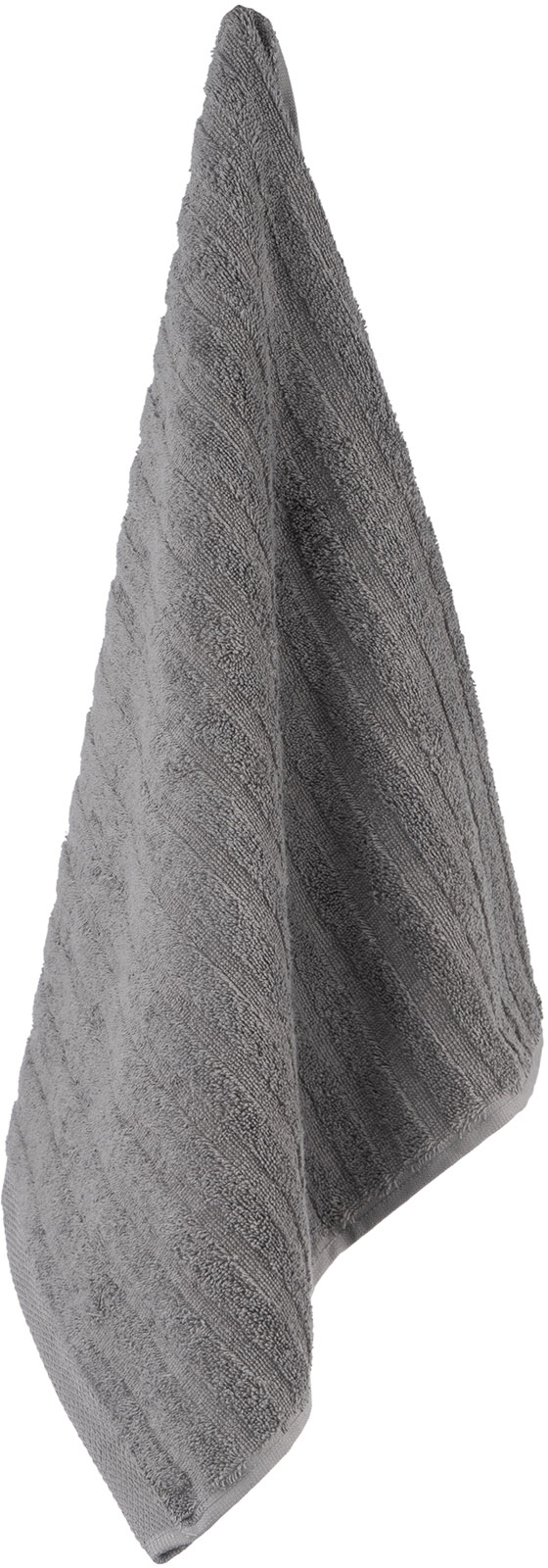 Рушник махровий ARDESTO Lines 50х90см, 100% бавовна, сірий темний (ART2650LR)фото4