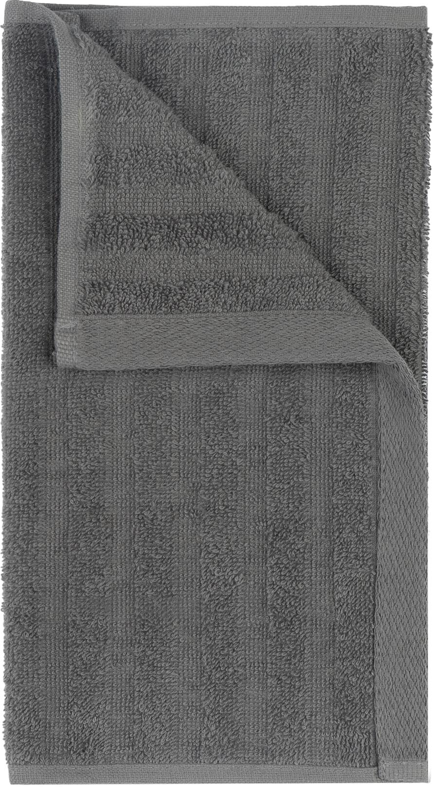Рушник махровий ARDESTO Lines 30х50см, 100% бавовна, сірий темний (ART2630LR)фото3