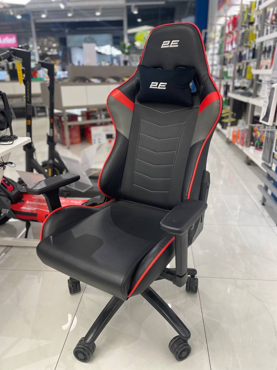 Кресло игровое 2E Gaming BUSHIDO II Black/Red фото 