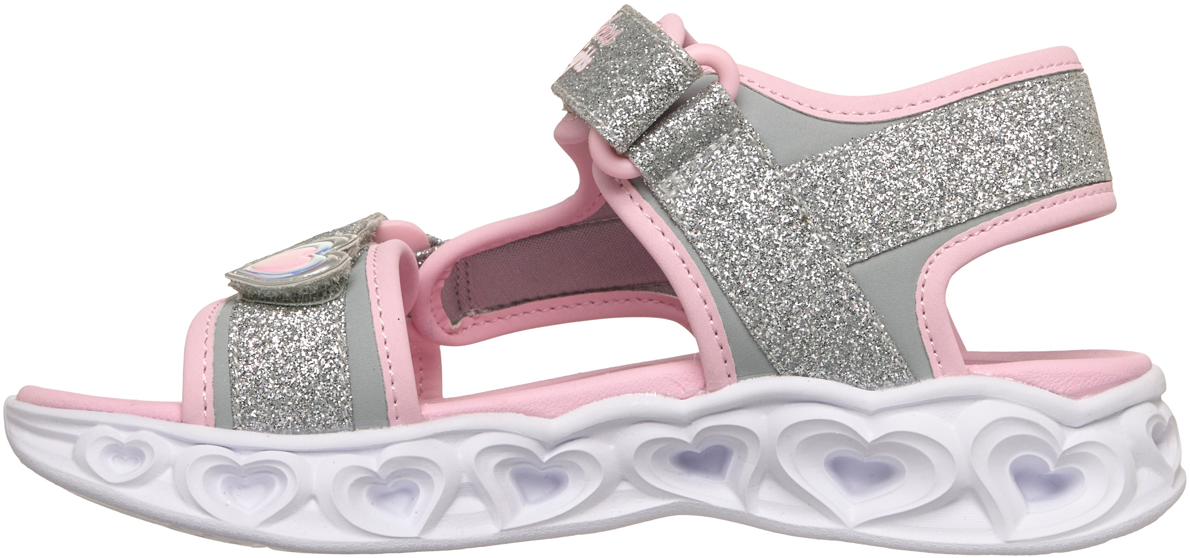 Сандали для девочек Skechers Нeart Lights 303114L SLPK 27.5 (11 US) серебристые фото 
